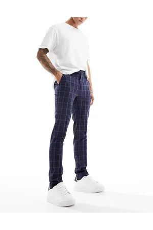 ASOS Smart skinny trousers in window pane check