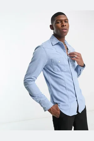 ASOS Skinny denim shirt with western detail in
