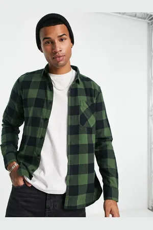 New Look Buffalo check shirt in khaki check