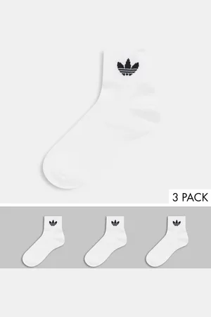 adidas Trefoil 3 pack ankle sock in