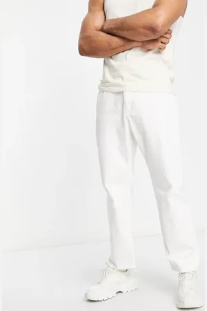 Bershka Oversized baggy jeans in ecru