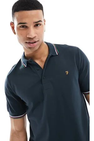 Farah Alvin tipped polo in