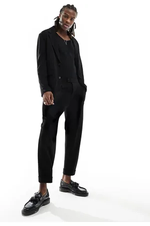 AllSaints Helm structured jersey suit trouser in