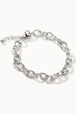 ASOS Waterproof stainless steel link chain bracelet in tone