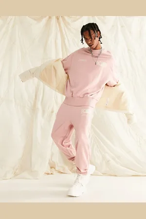 ASOS ASOS Dark Future co-ord relaxed joggers with front and back logo prints in