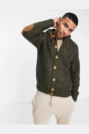 American Stitch Knitted jumper in khaki