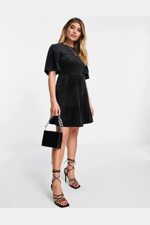 NA-KD Velvet mini dress in