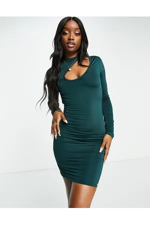 Buy Tokyo Talkies Flourscent Green Solid Bodycon Dress for Women Online at  Rs.624 - Ketch