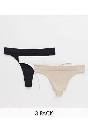 Underwear  Weekday Women Alex Cotton Tanga Thong 3-pack
