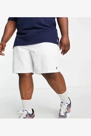 Ralph Lauren Big & Tall Prepster icon logo twill shorts in off