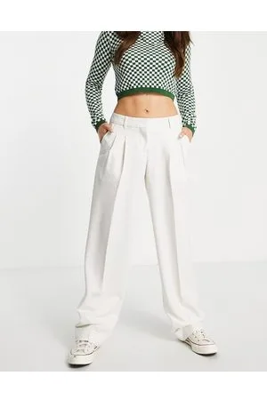 JJXX Mary tailored wide leg dad trousers in