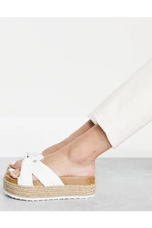 ASOS Teegan knotted flatform sandals in