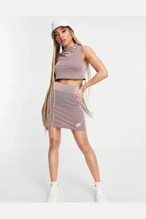 Nike Air ribbed skirt in glaze
