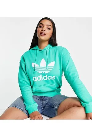 Trefoil mint womens clearance hoodie