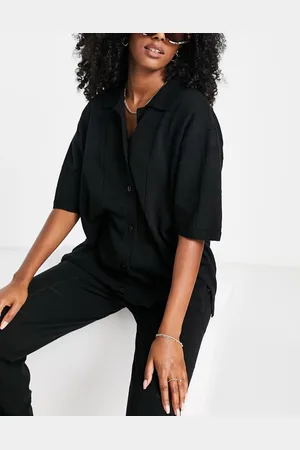 4th & Reckless Allie crochet knit beach shirt co-ord in