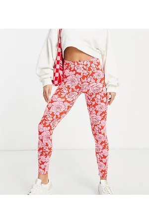 ASOS DESIGN Petite exclusive legging in pink floral print