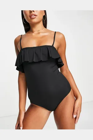 & OTHER STORIES Frill bandeau swimsuit in