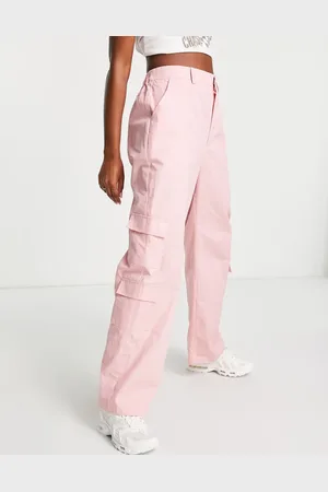 Daisy Street Relaxed Y2K cargo trousers in baby