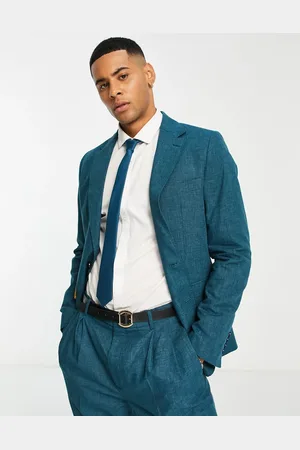 Gianni Feraud Slim fit suit jacket in teal