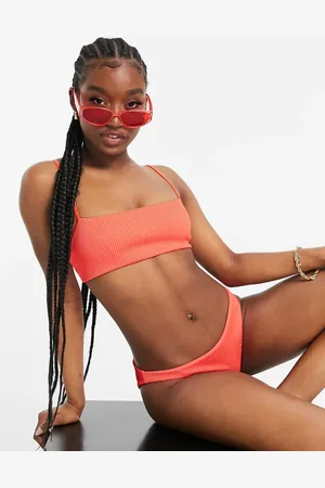 Weekday Aquatic ribbed bikini brief in