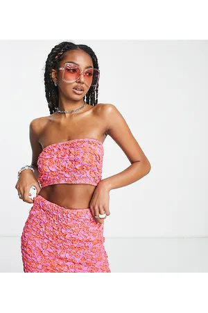 COLLUSION Floral print mini skirt in co-ord
