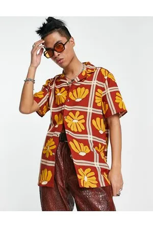 ASOS Revere shirt in 70s floral print