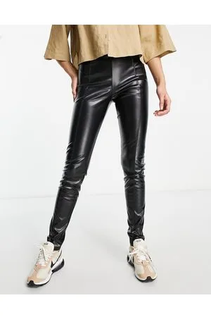 Pull On Faux Leather Leggings - Black – KJ Clothier