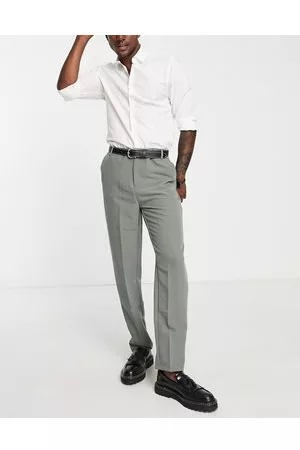 Gray Plain Narrow Slim Fit Mens Formal Cotton Trouser, Handwash at Rs  619/piece in Mandapam