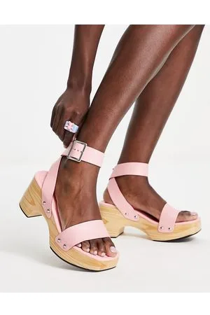 Buy Rose gold Heeled Sandals for Women by Clog London Online | Ajio.com