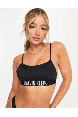 Calvin Klein Logo bralette bikini top in