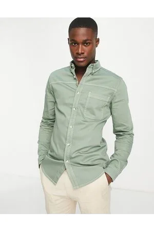 Buy High Star Men Green Spread Collar Casual Shirt - Shirts for Men  21265282 | Myntra