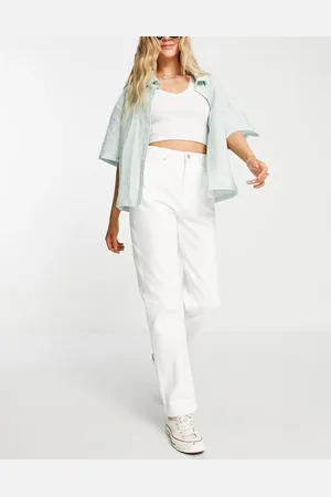 Miss Selfridge High rise relaxed dad jeans in