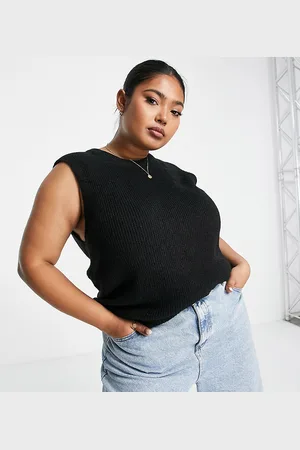 Pieces® Pieces Curve knitted vest in
