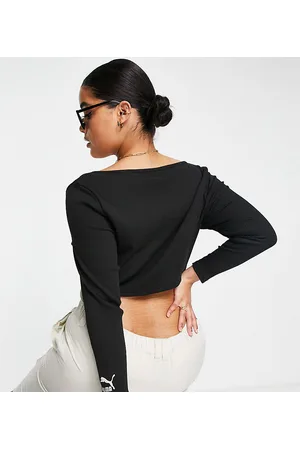 Plus Cut Out Long Sleeve Top