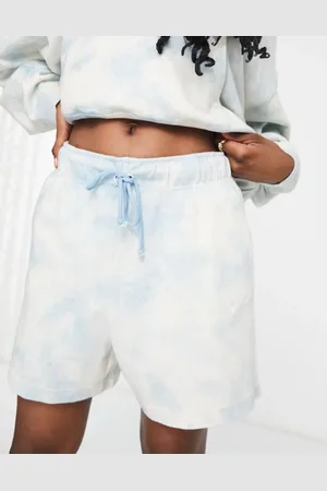 Nike Mini swoosh jersey shorts in tie dye