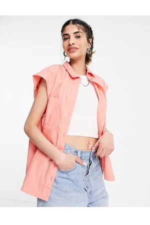 JJXX Sleeveless shirt in coral