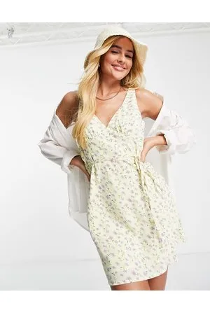 Sisters of the Tribe Mini slip dress in lilac ditsy floral