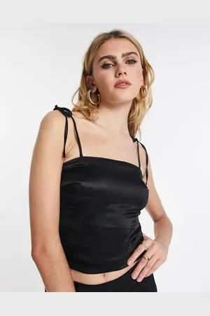 Topshop Co-ord plain slim fit satin cami top in