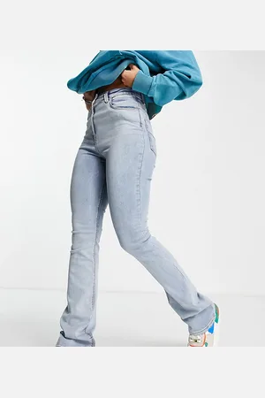 COLLUSION X008 cotton flare jeans in light bleach