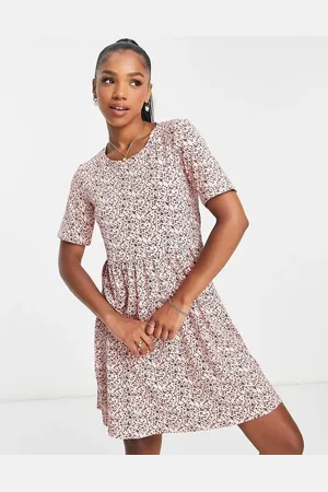 Pieces® Gianni short sleeve t-shirt dress in print