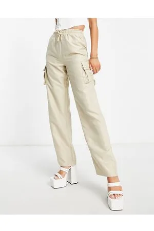 REBELLIOUS FASHION Cargo trousers in stone