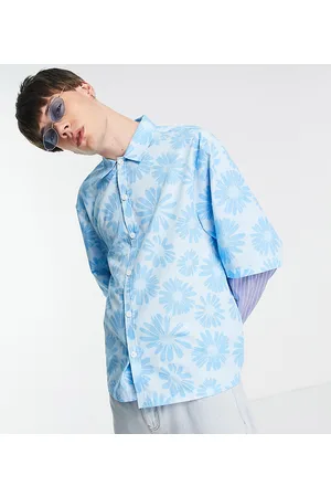 Dolce & Gabbana Carretto-print Poplin Hawaiian Shirt in Blue for