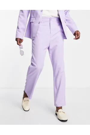 Latest Design Purple Men Suit With Belt Costume Homme Wedding Prom Terno  Masculino Slim Groom Tuxedos Blazer 2 Pc Jacket+Pants - AliExpress