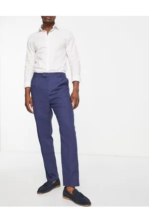 Buy Reiss Blue June Petite Tencel Blend Wide Leg Suit Trousers from Next USA