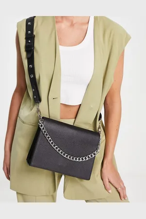 Bolongaro Leather chain detail crossbody bag in