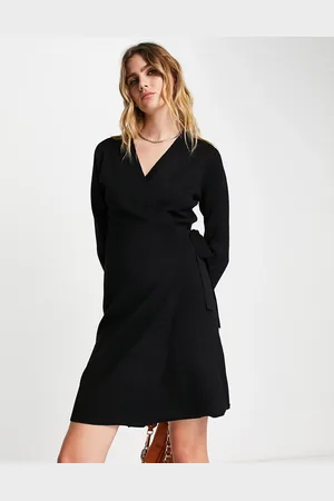 Y.A.S Y.A.S knitted mini wrap dress in