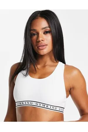Gym King Lounge branded tape bra in