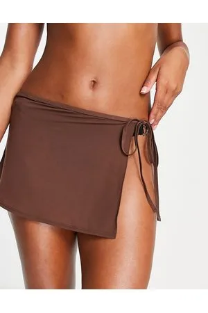 Weekday Wind tie swim skirt in
