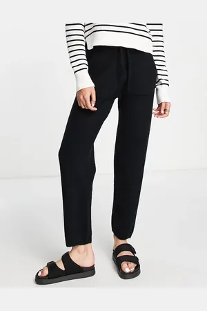 Whistles Ribbed knitted joggers in