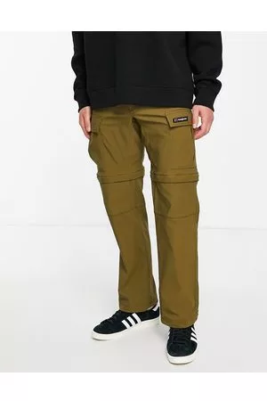 Zipoff nylon cargo trousers  Green  Men  HM IN